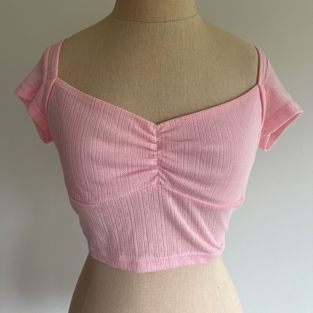 Light Pink Cropped Tee